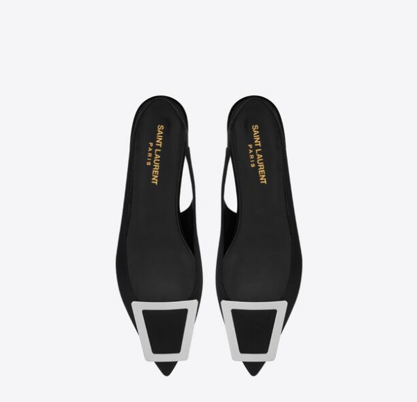 Giày Saint Laurent Maxine Slingback 'Black' 699518AAAM21000 - Hình ảnh 3