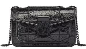 Túi MCM Mena Quilted Shoulder Bag in Crushed Leather MWSCSLM03BK001