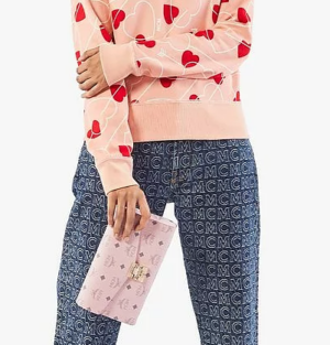 Alternative view of Túi MCM Millie Crossbody Visetos Pink MWRAAME01QH001