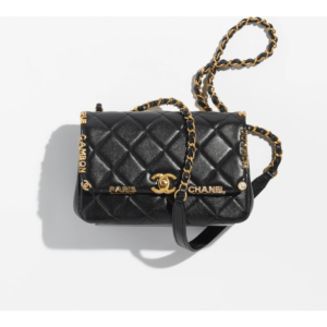 Tui Chanel Mini Flap Bag 'Gold Black' AS3731-B10111-94305
