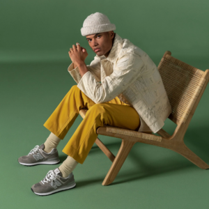 Alternative view of Giày New Balance 574 'Grey White' ML574EVG