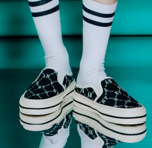 Alternative view of Giày MLB Mule Dia Monogram New York Yankees 'Black White' 3AMUMDB2N-50BKS