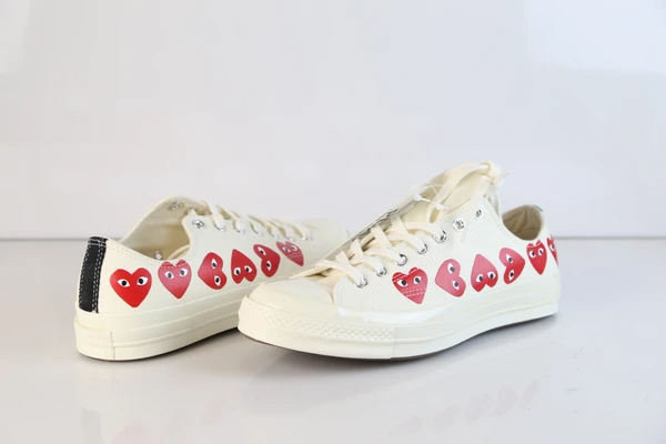 Giày Converse Comme des Garçons Play x Chuck 70 Low Top Multi Heart 162975C - Hình ảnh 9