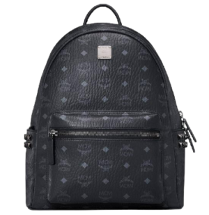 Balo MCM Stark Studs Backpack Black Visetos MMKAAVE32BK001