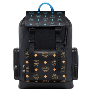 Balo MCM Brandenburg Backpack Splash Logo Black MMKBASX01BK001