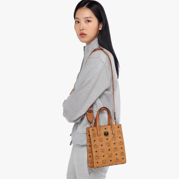 Túi MCM Klassik Tote Visetos Cognac MMTAAKC02CO001 - Hình ảnh 4