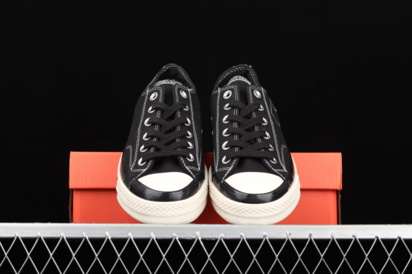 Giày Converse Fragment Design x Moncler x Chuck 70 Low 'Black' 172320C - Hình ảnh 3