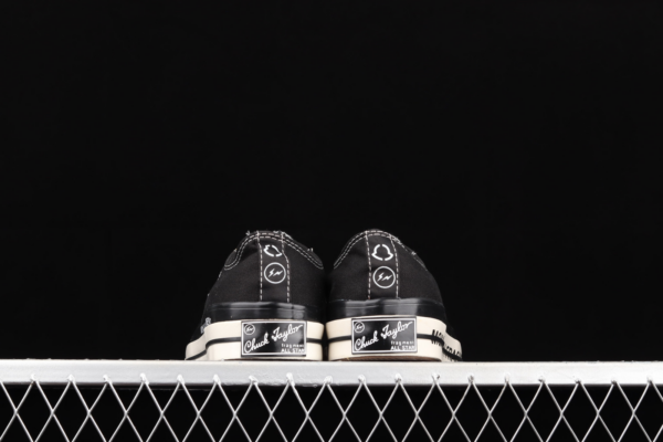 Giày Converse Fragment Design x Moncler x Chuck 70 Low 'Black' 172320C - Hình ảnh 5