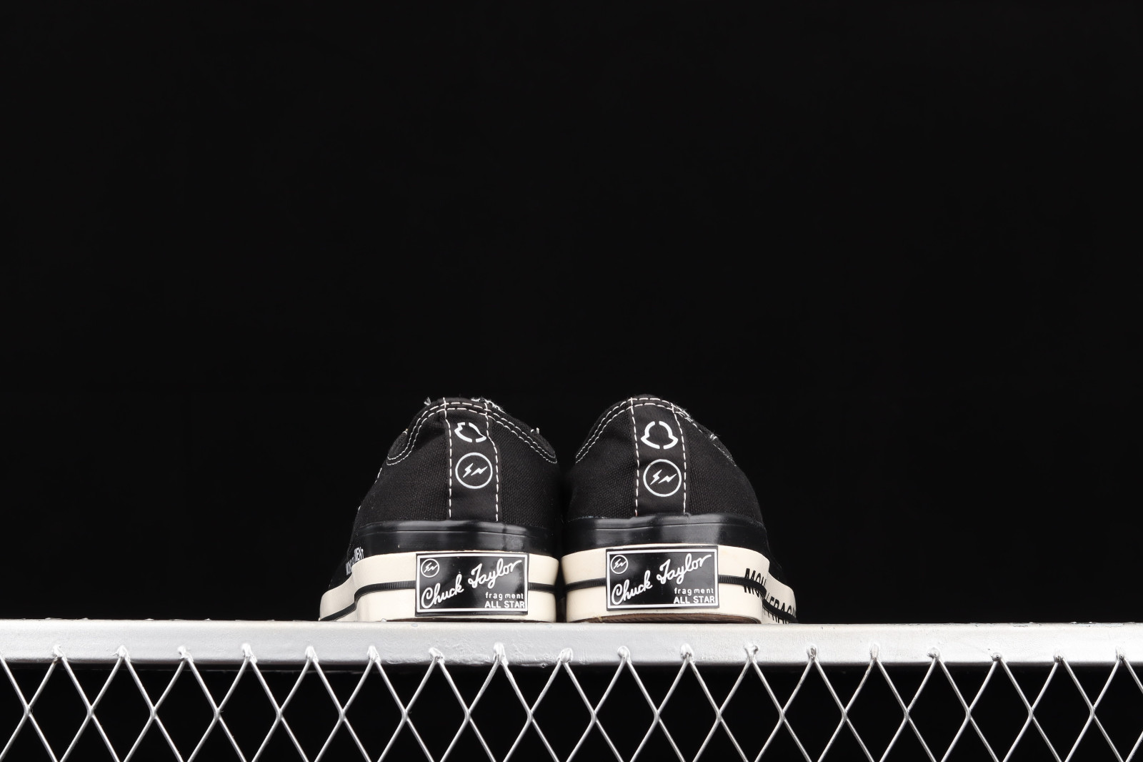 Giày Converse Fragment Design x Moncler x Chuck 70 Low 'Black' 172320C - Ảnh 5