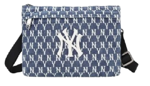 Túi MLB MONOGRAM Denim Sacoche Bag NEW YORK YANKEES 32BGDX111-50U