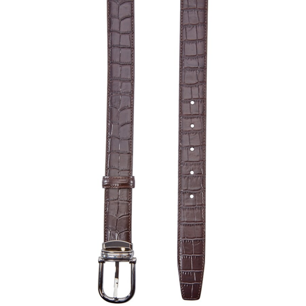 Dây Lưng Montblanc Classic Line Brown Chrome-Tanned Leather Belt 114391 - Ảnh 3