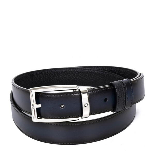 Dây Lưng Montblanc 'Black Blue' 123899 - Ảnh 3