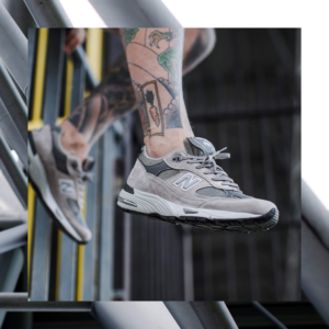 Alternative view of Giày New Balance 991 'Grey White' M991GL