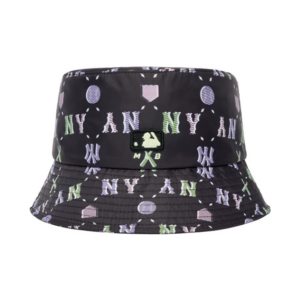 Mũ MLB Monogram Bucket Hat NY Yankees Black 3AHTM0523-50BKS