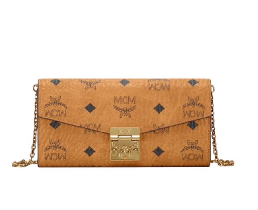 MCM MCM Millie Flap Crossbody in Visetos PHANTOM GREY