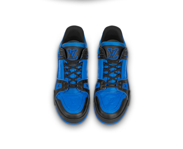 Giày Louis Vuitton Trainer 'Black And Blue' 1A8WF5 - Hình ảnh 2