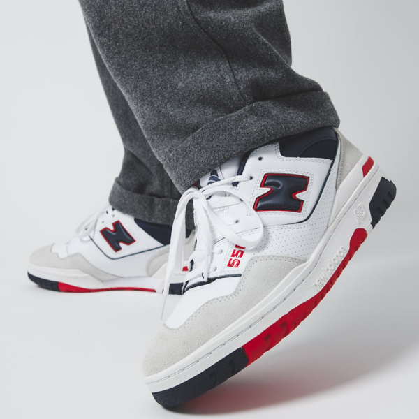 Giày New Balance 550 Premium 'White Navy Red' BB550CC1 - Hình ảnh 2