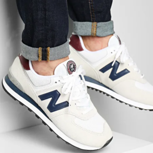 Alternative view of Giày New Balance 574 Classic 'White Natural Indigo' ML574HX2