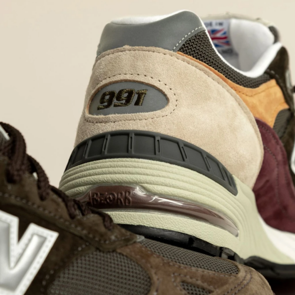 Giày New Balance 991 Made In England Green Yellow Beige M991GYB - Hình ảnh 7