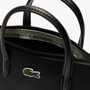 Tui Lacoste L.12.12 Petit Pique Coated Canvas Mini Tote 'Black' NF2609P53G-000