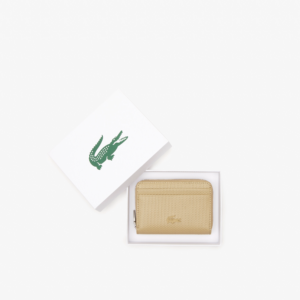 Vi Lacoste Shantaco Fine Leather Small Coin Purse 'Beige' NF3855K53G-L37