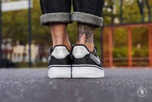 Alternative view of Giày Nike Air Force 1 Low Sport NBA Black White AJ7748-001