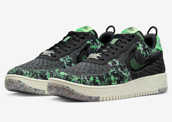 Giày Nike Air Force 1 Low Crater Flyknit 'Black Volt' DM0590-002 - Hình ảnh 6