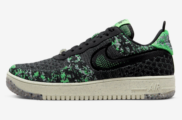 Giày Nike Air Force 1 Low Crater Flyknit 'Black Volt' DM0590-002 - Hình ảnh 5