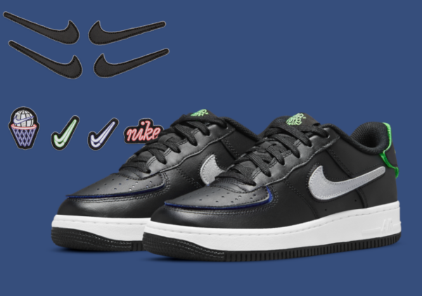 Giày Nike Air Force GS 'AF1 Mix Black' DH7341-001 - Hình ảnh 6