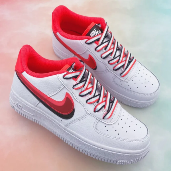 Giày Nike Air Force 1 LV8 GS 'Double Swoosh Bright Crimson' CW1574-101 - Hình ảnh 4