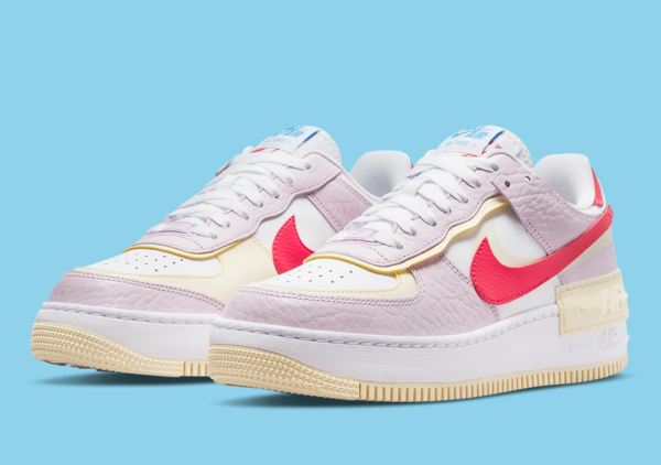 Giày Nike Air Force 1 Shadow Pink Red White DN5055-600 - Hình ảnh 5