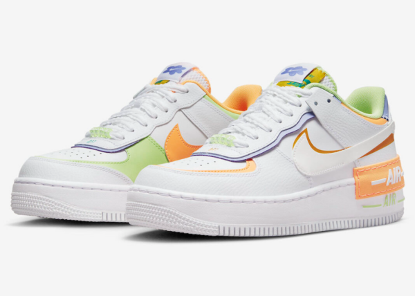 Giày Nike Air Force 1 Low Shadow 'White Peach Cream Lime' DX3718-100 - Hình ảnh 3