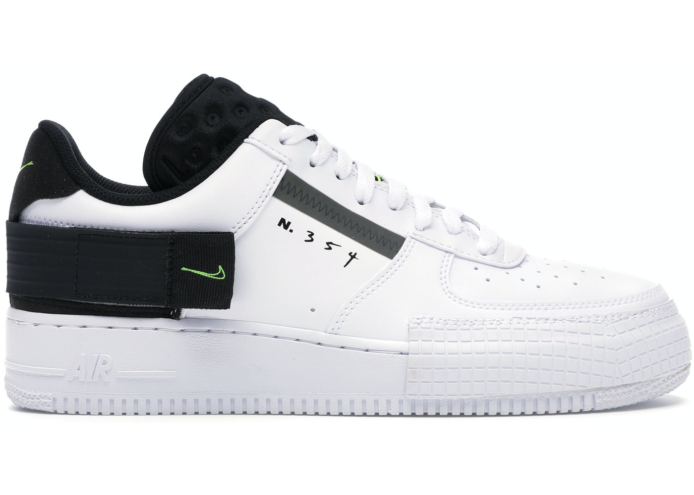 Nike air force 1 black and volt best sale