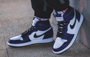 Alternative view of Giày Nike Air Jordan 1 Retro High Court 'Purple White 2.0' (GS) 575441-500