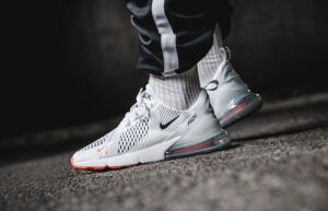 Alternative view of Giày Nike Air Max 270 'White Black Total Orange' AH8050-106
