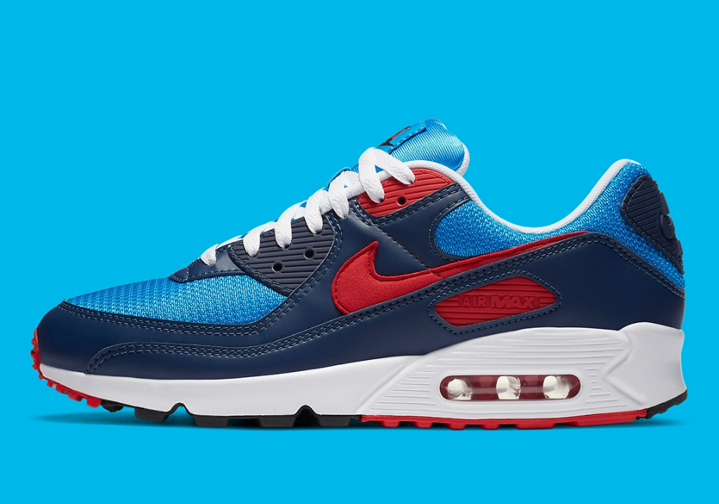 Giày Nike Air Max 90 'Photo Blue University Red' Ct1687-400