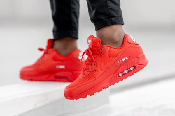 Giày Nike Air Max 90 Leather GS 'University Red' 833412-606 - Hình ảnh 4