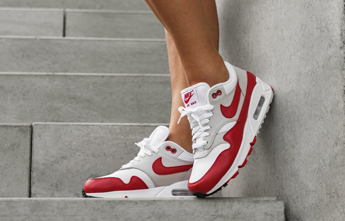 Giày Nike Air Max 90 'White University Red' Aq1273-100 Authentic-Shoes