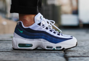 Nike Air Max 95 White Slate Blue Men's - 554970-131 - US