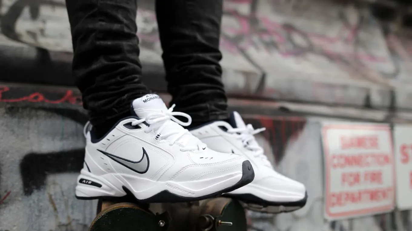 Giày Nike Air Monarch Iv 'White Navy' 415445-102 Authentic-Shoes