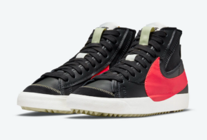 Giay Nike Blazer Mid 77 Jumbo 'Black Bright Crimson' DD3111-001