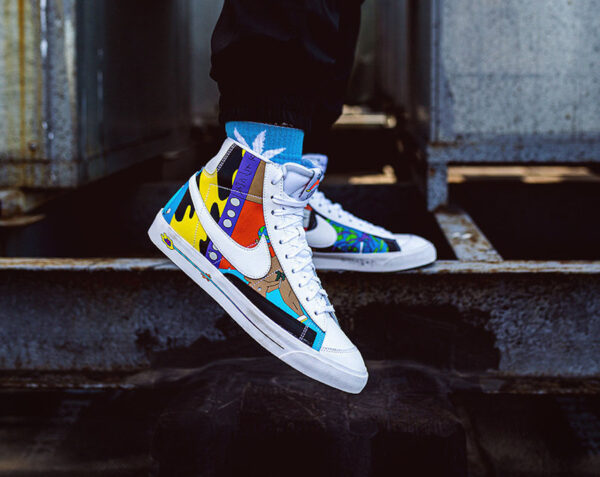 Giày Ruohan Wang x Nike Blazer Mid ’77 'Multicolor' CZ3775-900 - Hình ảnh 2