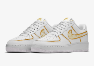 Giay Nike Air Force 1 Low CR7 Ronaldo White Gold Premium DN2501-991