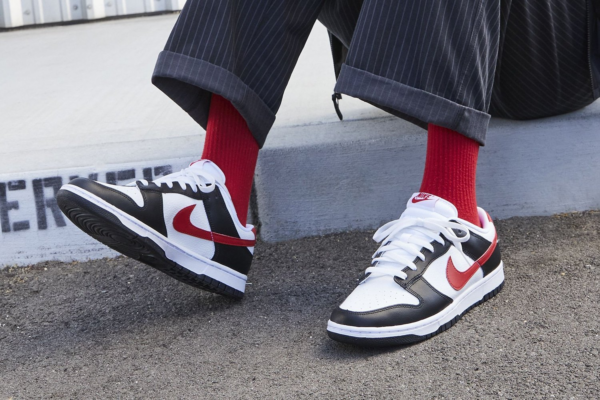 Giày Nike Dunk Low 'Black White Red' FB3354-001 - Hình ảnh 4