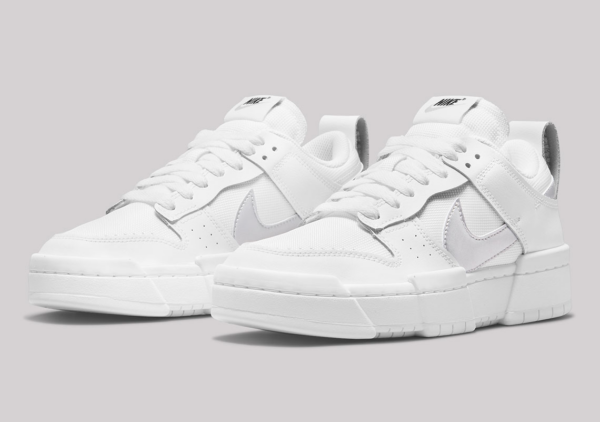 Giày Nike Wmns Dunk Low Disrupt 'White Metallic Silver' DJ6226-100 - Hình ảnh 6