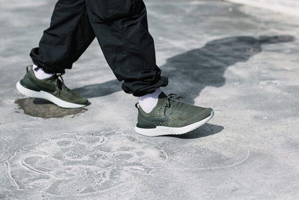 Giày Nike Epic React Flyknit Olive AQ0070-300 - Hình ảnh 3