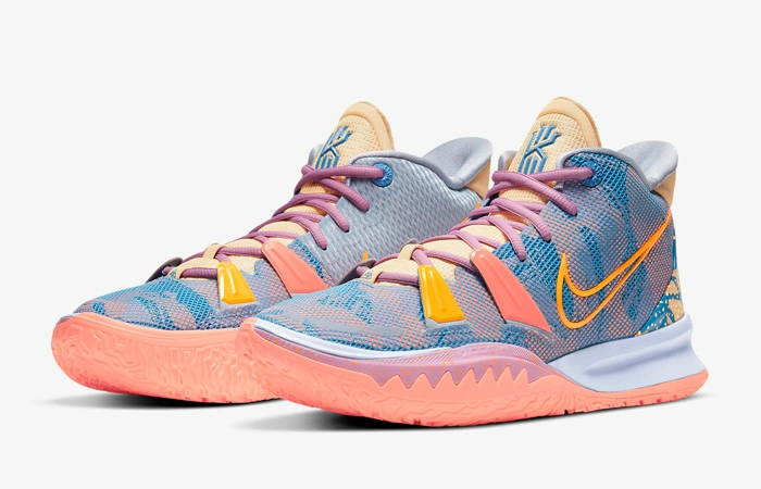 Giày Nike Kyrie 7 Pre Heat Expressions Blue Orange DC0588 003