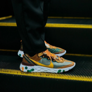 Alternative view of Giày Nike React Element 87 'Ivory Orange' CJ6897-113