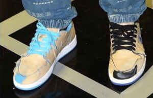 Alternative view of Giày Nike Air Jordan 1 Low SB QS Lance Mountain 'Desert Ore' CJ7891-200