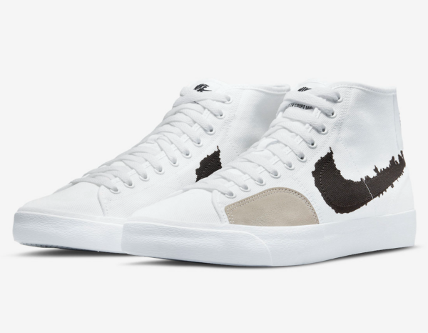 Giày Nike SB Blazer Court Mid 'Black White' DM8553-100 - Hình ảnh 8